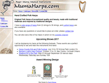 Tablet Screenshot of mumaharps.com